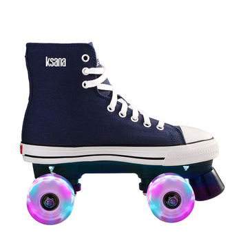 Moment Platnene rolke za unisex - visok vrh, dvostruki red kotačića, PU kotači, gumena đon