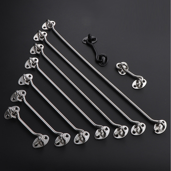 Cârlig pentru fereastră din oțel inoxidabil, finisaj periat, pentru ferestre fixe și uși glisante, design modern minimalist