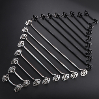 Cârlig pentru fereastră din oțel inoxidabil, finisaj periat, pentru ferestre fixe și uși glisante, design modern minimalist