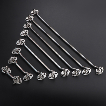 Cârlig pentru fereastră din oțel inoxidabil, finisaj periat, pentru ferestre fixe și uși glisante, design modern minimalist