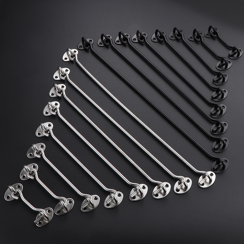 Cârlig pentru fereastră din oțel inoxidabil, finisaj periat, pentru ferestre fixe și uși glisante, design modern minimalist