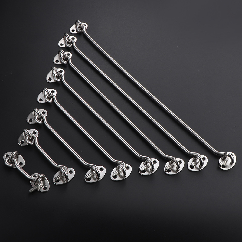 Cârlig pentru fereastră din oțel inoxidabil, finisaj periat, pentru ferestre fixe și uși glisante, design modern minimalist