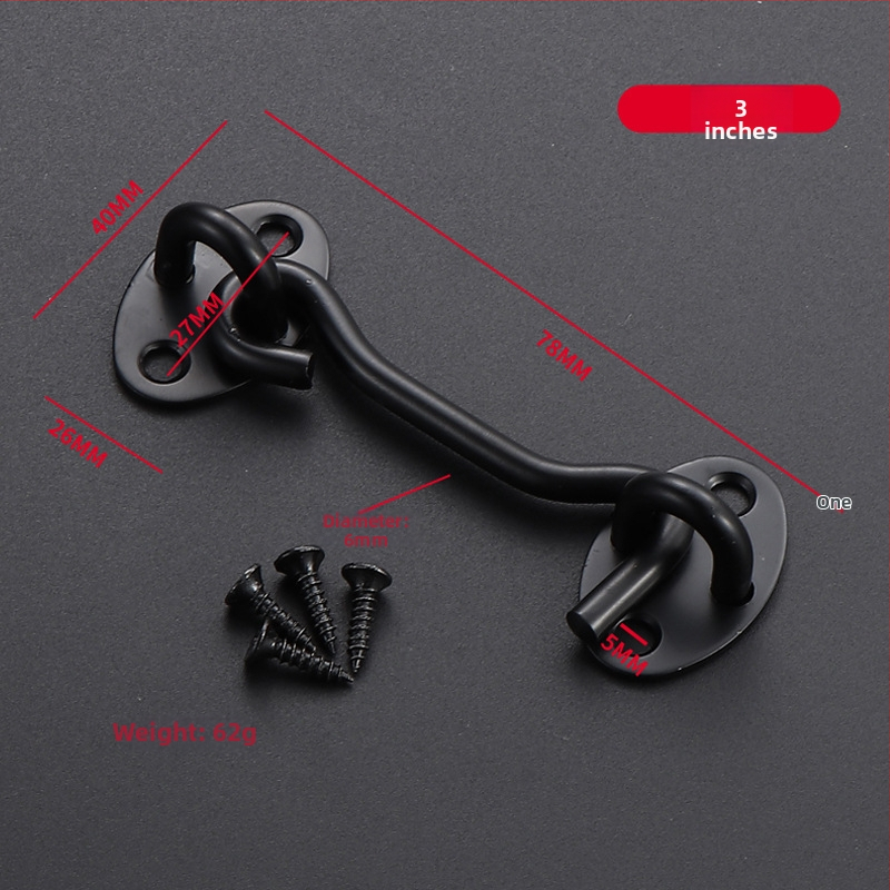 Cârlig pentru fereastră din oțel inoxidabil, finisaj periat, pentru ferestre fixe și uși glisante, design modern minimalist