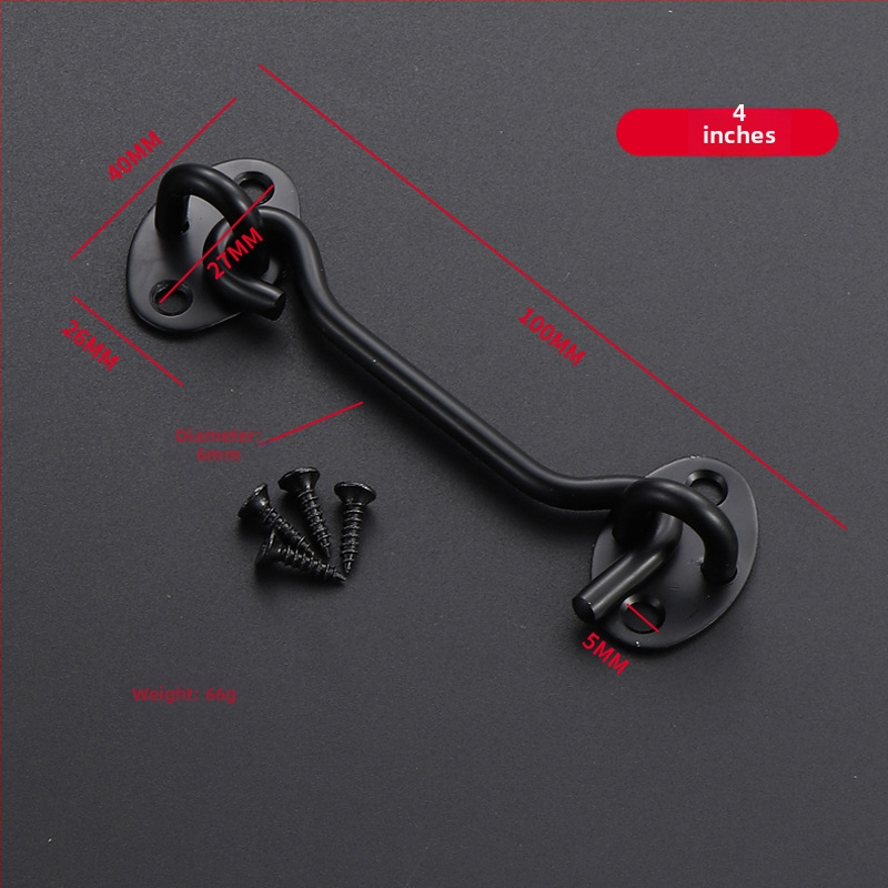 Cârlig pentru fereastră din oțel inoxidabil, finisaj periat, pentru ferestre fixe și uși glisante, design modern minimalist