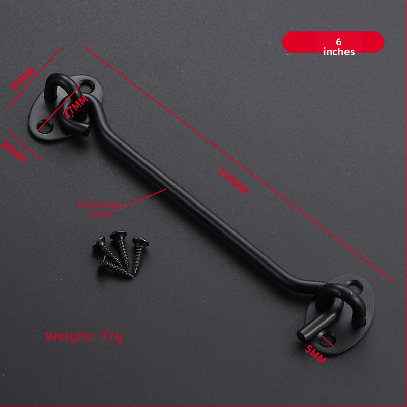 Cârlig pentru fereastră din oțel inoxidabil, finisaj periat, pentru ferestre fixe și uși glisante, design modern minimalist