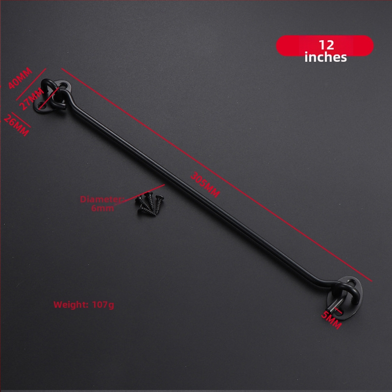 Cârlig pentru fereastră din oțel inoxidabil, finisaj periat, pentru ferestre fixe și uși glisante, design modern minimalist