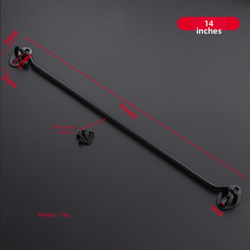 Cârlig pentru fereastră din oțel inoxidabil, finisaj periat, pentru ferestre fixe și uși glisante, design modern minimalist