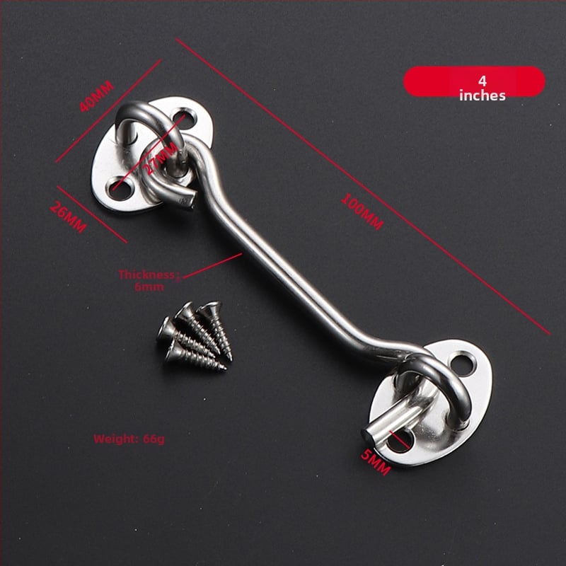 Cârlig pentru fereastră din oțel inoxidabil, finisaj periat, pentru ferestre fixe și uși glisante, design modern minimalist