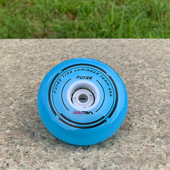 Migao inline skije s glitter kotačićima i bijelim svjetlom, kotači u obliku cvijeta, 64-68-70-72-76-80 mm