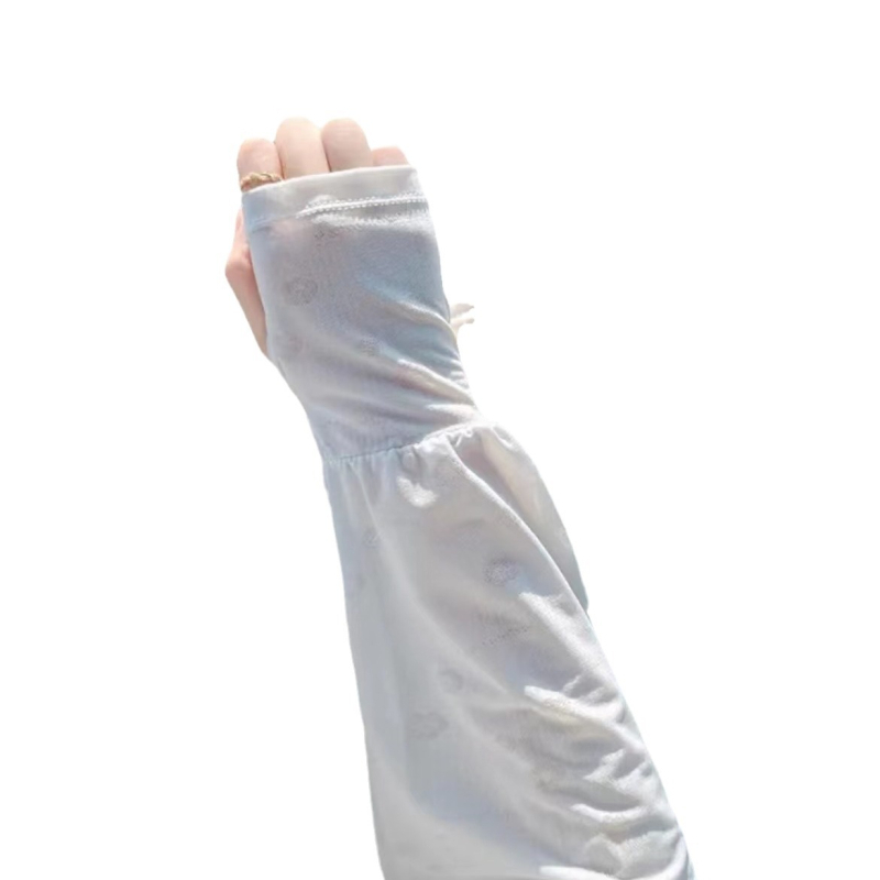 Ženski zaštitni rukav protiv sunca – prozračni ljetni Ice Silk, širok kroj, za vožnju biciklom i automobilom, materijal poliester, marka Yixi, stil Fresh and Sweet, proljeće 2024