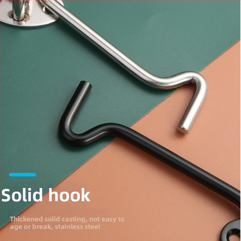 Nerezový háčik na okno – pre drevené okná a dvere, obmedzovač a zámok, leštený povrch, nový čínsky štýl