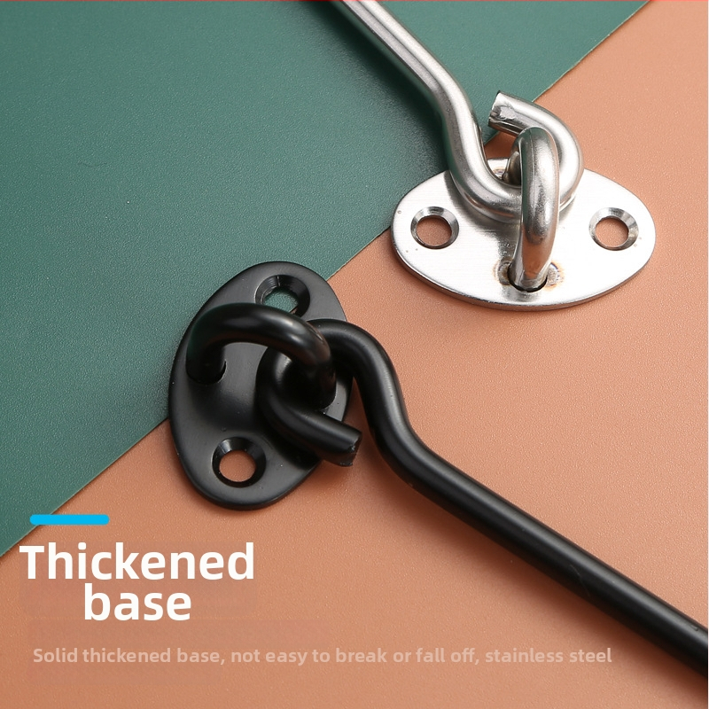 Nerezový háčik na okno – pre drevené okná a dvere, obmedzovač a zámok, leštený povrch, nový čínsky štýl