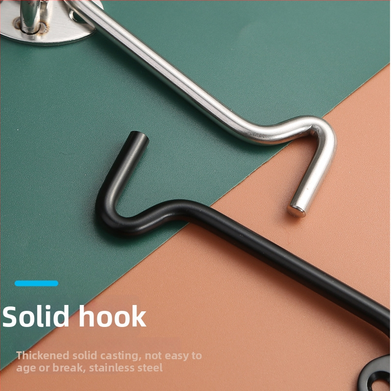 Nerezový háčik na okno – pre drevené okná a dvere, obmedzovač a zámok, leštený povrch, nový čínsky štýl