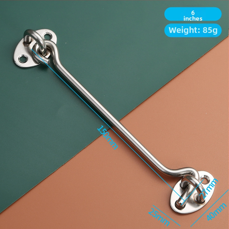 Nerezový háčik na okno – pre drevené okná a dvere, obmedzovač a zámok, leštený povrch, nový čínsky štýl