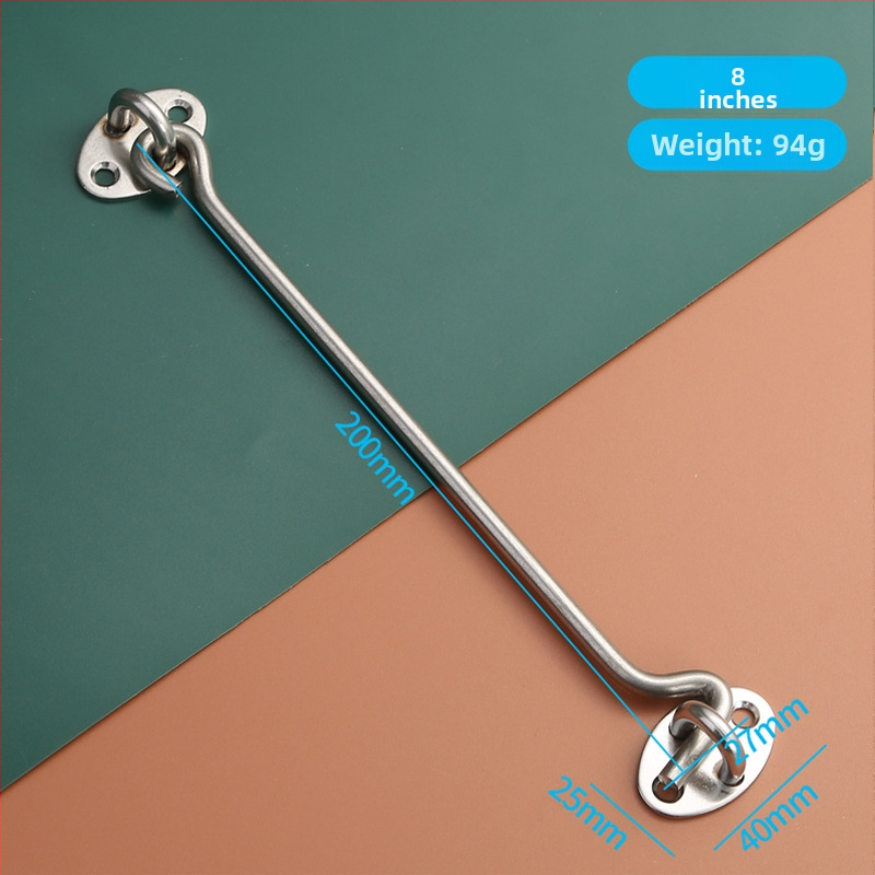 Nerezový háčik na okno – pre drevené okná a dvere, obmedzovač a zámok, leštený povrch, nový čínsky štýl