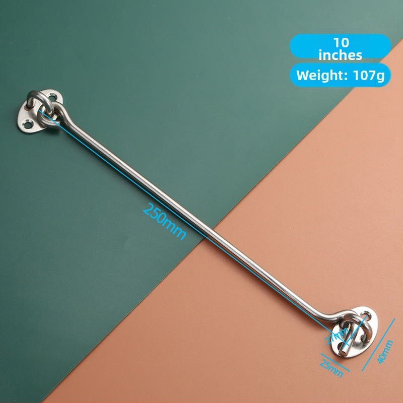 Nerezový háčik na okno – pre drevené okná a dvere, obmedzovač a zámok, leštený povrch, nový čínsky štýl