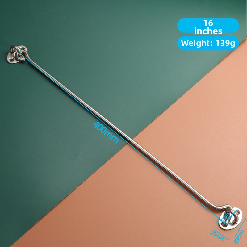 Nerezový háčik na okno – pre drevené okná a dvere, obmedzovač a zámok, leštený povrch, nový čínsky štýl