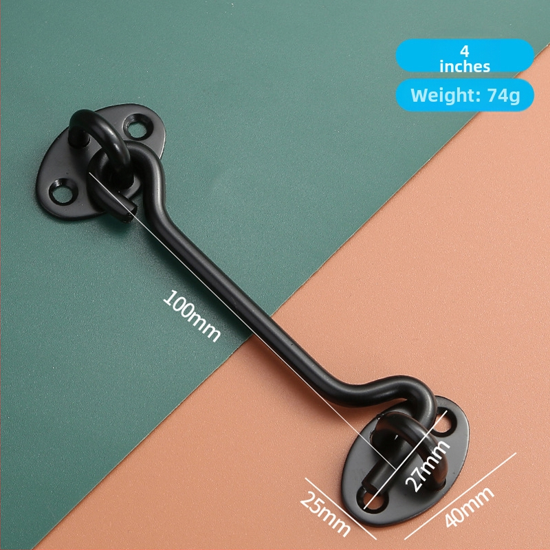 Nerezový háčik na okno – pre drevené okná a dvere, obmedzovač a zámok, leštený povrch, nový čínsky štýl