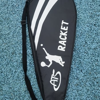 Чанта за ракети за тенис и скуош, презрамна/ръчна, преносима и здрава, материал: коприна с флорални мотиви, на склад, подходяща за тенис и бадминтон