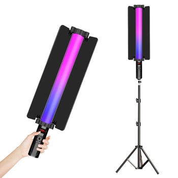 Φορητό RGB φως για φωτογράφιση, τροφοδοσία USB, 23W, θερμοκρασία χρώματος 3200K, βάση E27