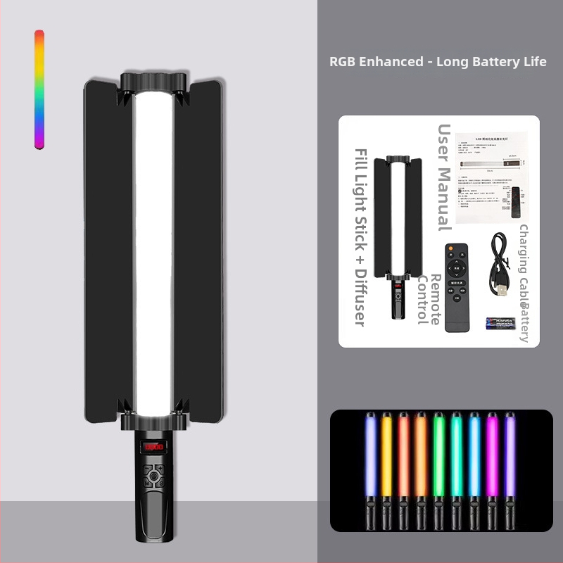 Prenosné RGB osvetlenie pre fotografovanie, USB napájanie, 23W, 3200K farebná teplota, E27 základňa