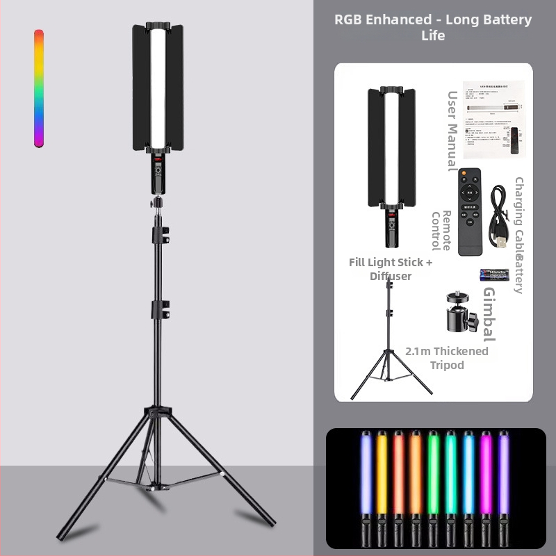 Prenosné RGB osvetlenie pre fotografovanie, USB napájanie, 23W, 3200K farebná teplota, E27 základňa