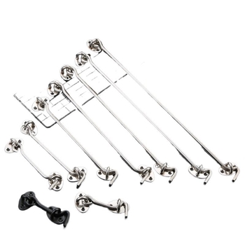 Cârlig pentru fereastră din oțel inoxidabil, finisaj periat, pentru uși și ferestre rezistente la vânt, model: cârlig pentru fereastră, brand: Dawei, stil: modern minimalist