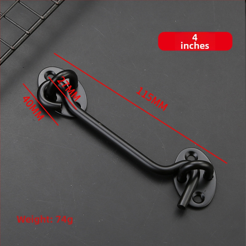 Nerezový oceľový okno háčik, brúsený povrch, pre vetruodolné dvere a okná, model: okno háčik, značka: Dawei, štýl: moderný a minimalistický