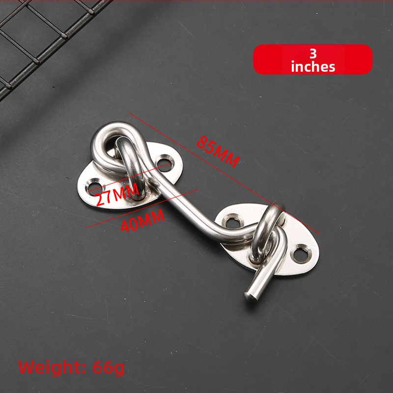 Nerezový oceľový okno háčik, brúsený povrch, pre vetruodolné dvere a okná, model: okno háčik, značka: Dawei, štýl: moderný a minimalistický