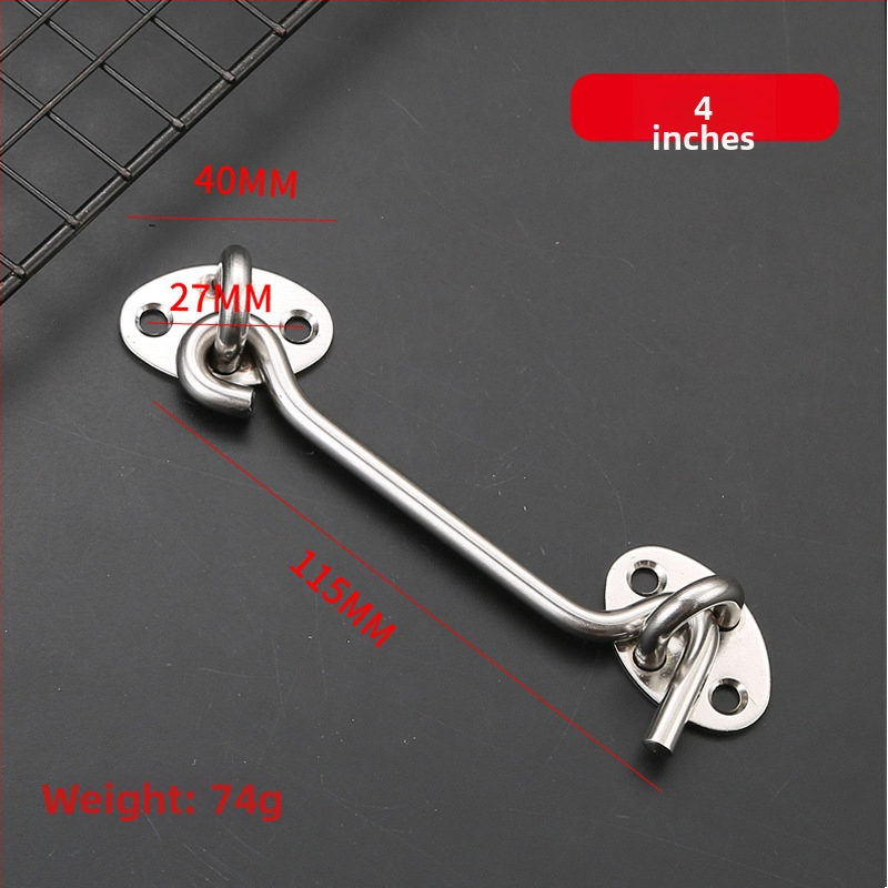 Nerezový oceľový okno háčik, brúsený povrch, pre vetruodolné dvere a okná, model: okno háčik, značka: Dawei, štýl: moderný a minimalistický