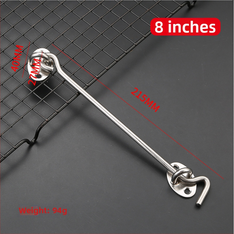 Nerezový oceľový okno háčik, brúsený povrch, pre vetruodolné dvere a okná, model: okno háčik, značka: Dawei, štýl: moderný a minimalistický