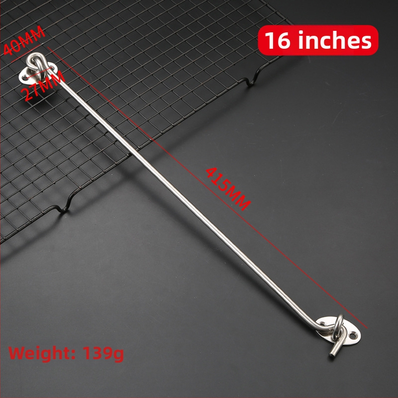 Nerezový oceľový okno háčik, brúsený povrch, pre vetruodolné dvere a okná, model: okno háčik, značka: Dawei, štýl: moderný a minimalistický