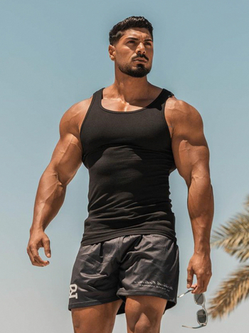 Muška uska pamučna vesta, jednobojna boja, 90% pamuk, za slobodno vrijeme, sve sezone