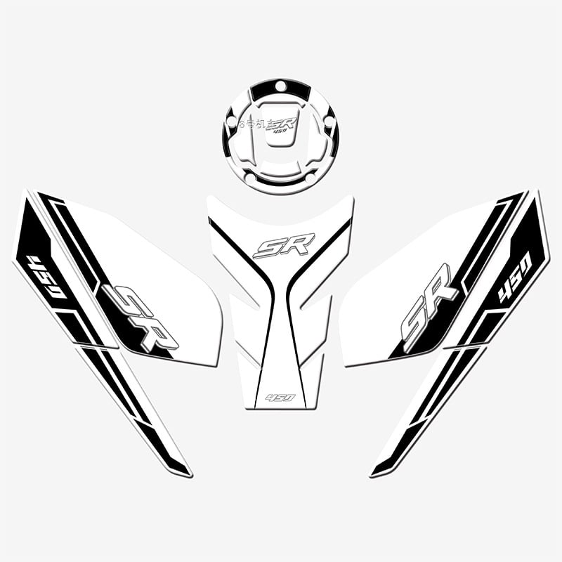 Стикер за резервоар на горивото за CFMOTO 450SR – 3D епоксидна смола, водоустойчив, против хлъзгане | Модел: CFMOTO 450SR | Артикул: GS457293