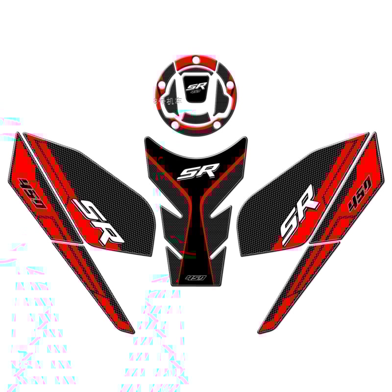 Стикер за резервоар на горивото за CFMOTO 450SR – 3D епоксидна смола, водоустойчив, против хлъзгане | Модел: CFMOTO 450SR | Артикул: GS457293