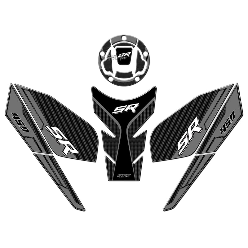 Стикер за резервоар на горивото за CFMOTO 450SR – 3D епоксидна смола, водоустойчив, против хлъзгане | Модел: CFMOTO 450SR | Артикул: GS457293
