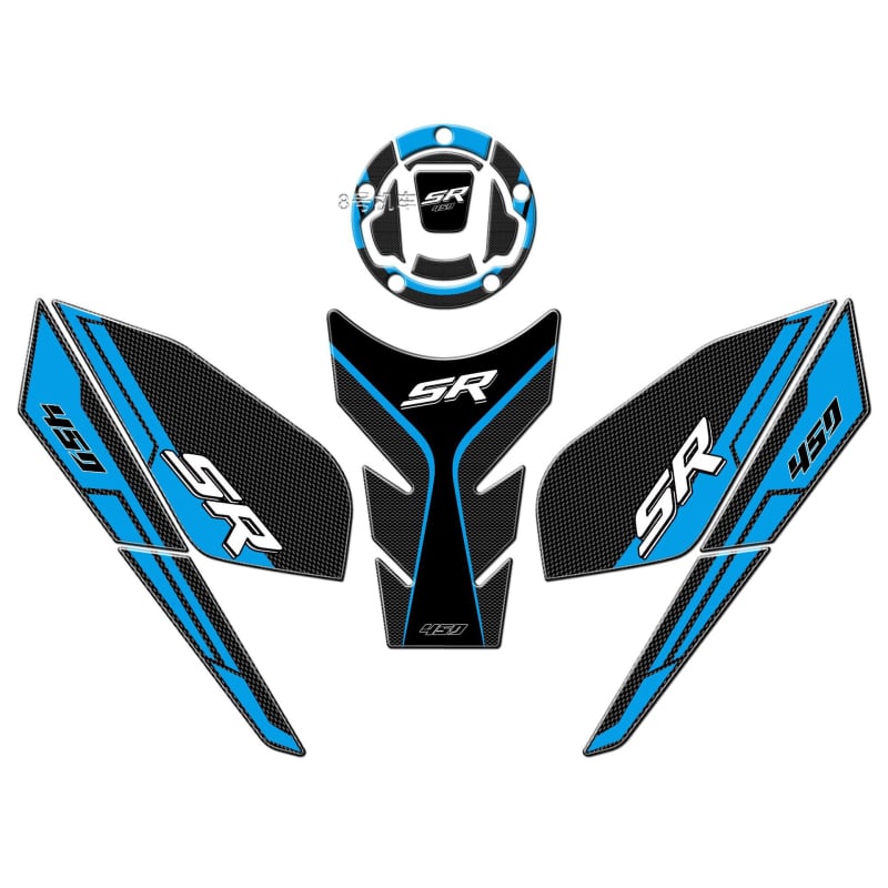 Стикер за резервоар на горивото за CFMOTO 450SR – 3D епоксидна смола, водоустойчив, против хлъзгане | Модел: CFMOTO 450SR | Артикул: GS457293