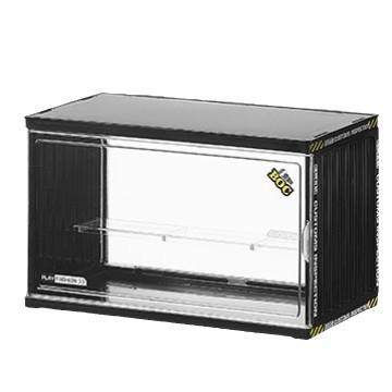 Műanyag figurák kiállítására szolgáló doboz logónyomtatással, testreszabható, modern minimalista dizájn