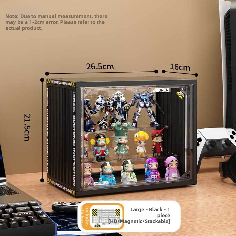 Plastová skrinka na zobrazenie figúriek s tlačou loga, možnosťou prispôsobenia, moderný minimalistický dizajn