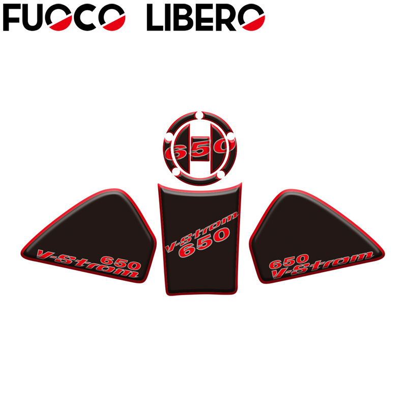Protuklizna naljepnica za spremnik goriva Suzuki V-Strom 650 DL 650 VStrom – Značka FUOCO LIBERO; Model: V-Strom 650 DL 650 VStrom; Primjenjivi modeli: V-Strom 650 DL 650 VStrom; Ovlaštene privatne marke: Da