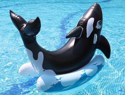 Naduvani PVC delfin ljuljačka i jednorog za vožnju po vodi – INFTOY vodena igračka (Materijal: ekološki PVC; Kategorija: Ostalo; Privatna oznaka: Ne)