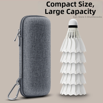 Box na príslušenstvo pre badminton - prenosný, vodotesný tvrdý obal, ochrana proti tlaku, plátený materiál