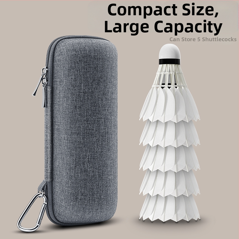 Box na príslušenstvo pre badminton - prenosný, vodotesný tvrdý obal, ochrana proti tlaku, plátený materiál