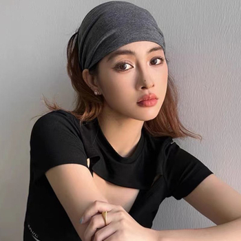 Ženska elastična sportska traka za glavu za jogu, upija znoj, široka traka