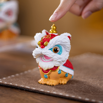 Tea Pet ornament — rășină, stil modern minimalist, pentru mașină și birou, decor drăguț pentru casă