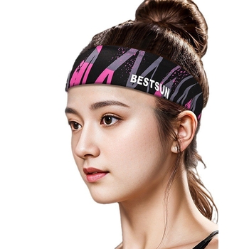 Bestsun αθλητική κορδέλα κεφαλής από νάιλον, απορροφά τον ιδρώτα, Unisex, για τρέξιμο, γυμναστήριο, ποδηλασία
