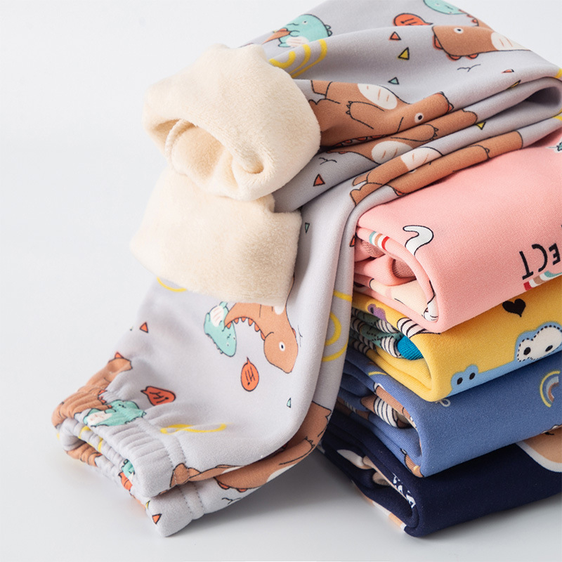 Dječje flis hlače s srednjim strukom, prugaste, jesen-zima, uzrast 3-8 godina, glavni materijal: polyester