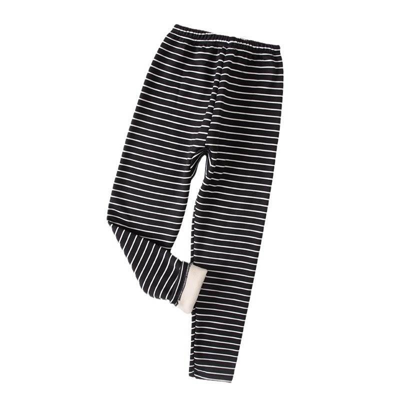 Dječje flis hlače s srednjim strukom, prugaste, jesen-zima, uzrast 3-8 godina, glavni materijal: polyester