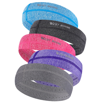 Bandă de cap sport - anti alunecare, absorbantă a transpirației, țesătură tricotată cationică - WEST BIKING OEM disponibil
