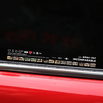 Autó karosszéria matrica – Jay Chou albumborító dizájn, mintázat: karakter, felhelyezés: szívócsésze, anyag: egyéb